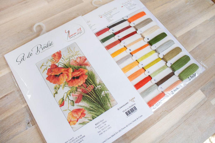 Poppies B213L Counted Cross-Stitch Kit