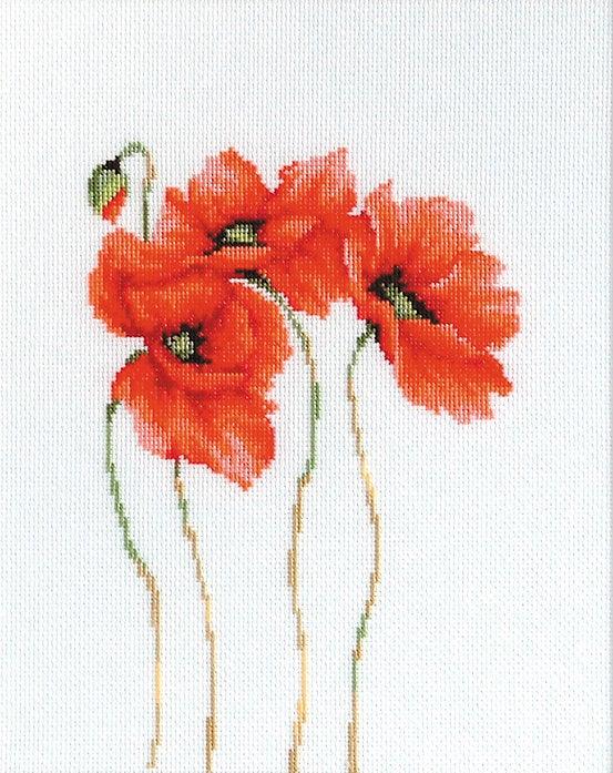 Poppies B2224L Counted Cross-Stitch Kit