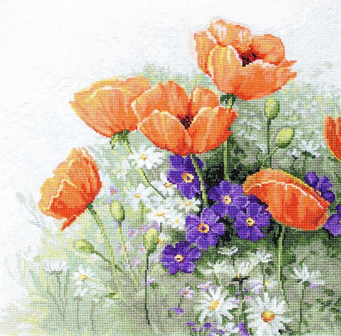 Poppies B2368L Counted Cross-Stitch Kit