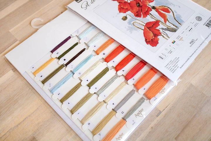 Poppies  B2374L Counted Cross-Stitch Kit