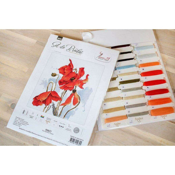Poppies  B2374L Counted Cross-Stitch Kit