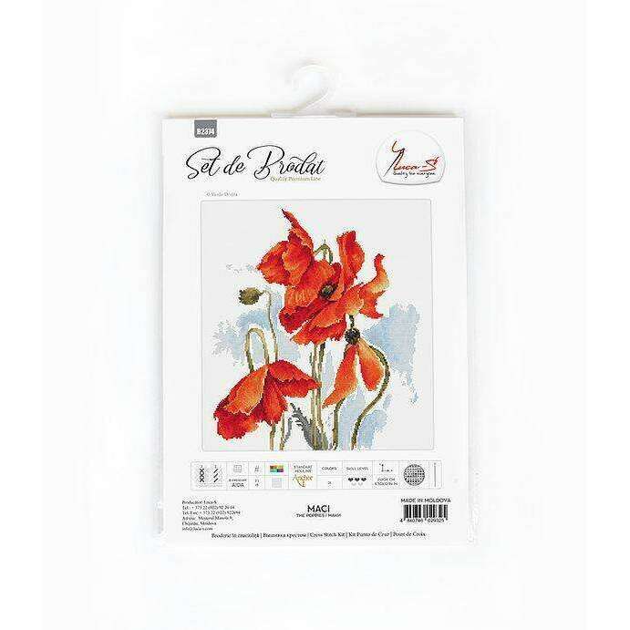 Poppies  B2374L Counted Cross-Stitch Kit