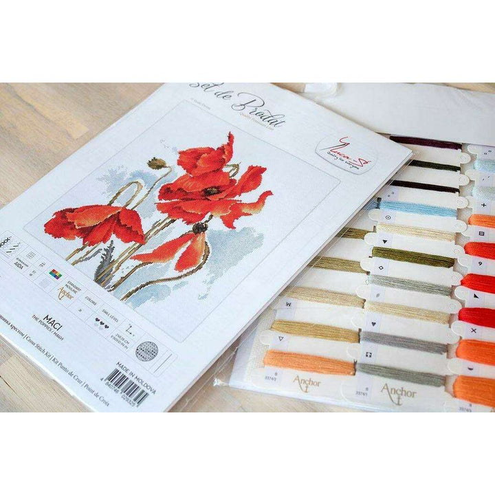 Poppies  B2374L Counted Cross-Stitch Kit