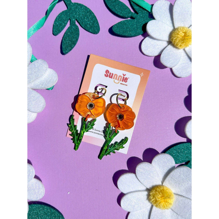 Poppy Bloom Earrings
