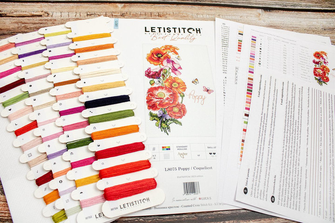 Poppy L8075 Counted Cross Stitch Kit