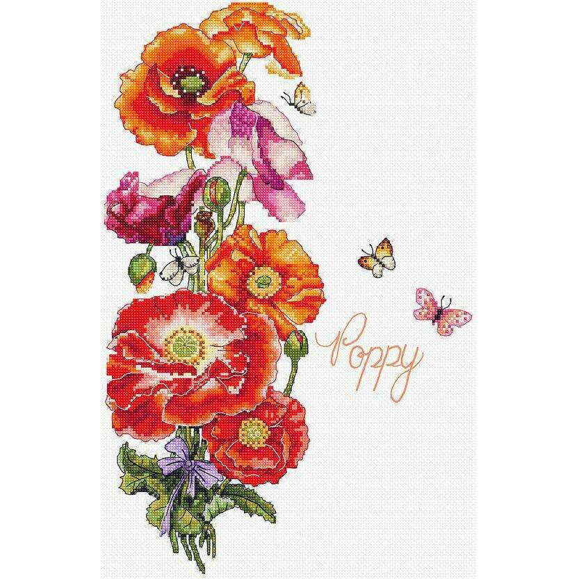 Poppy L8075 Counted Cross Stitch Kit