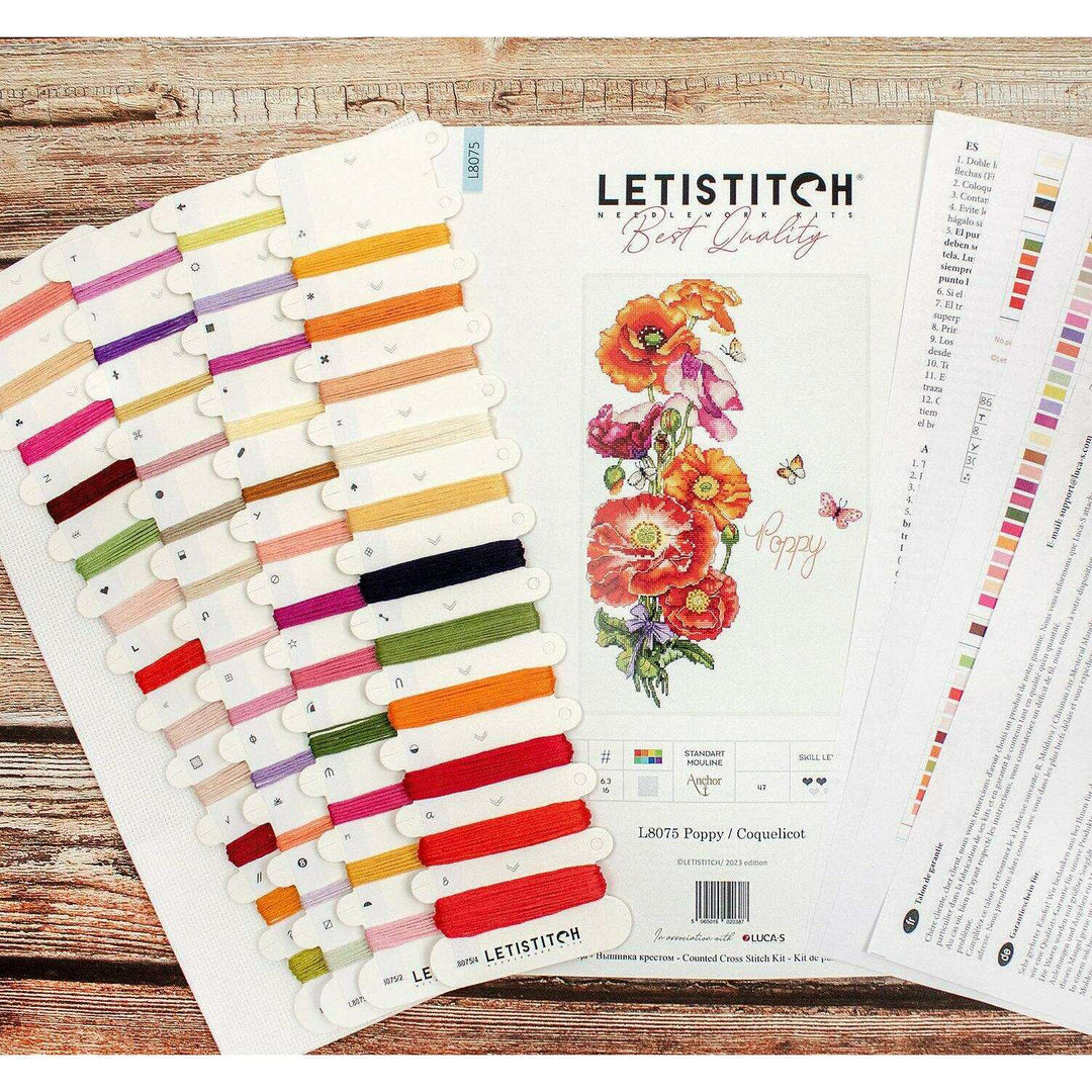 Poppy L8075 Counted Cross Stitch Kit