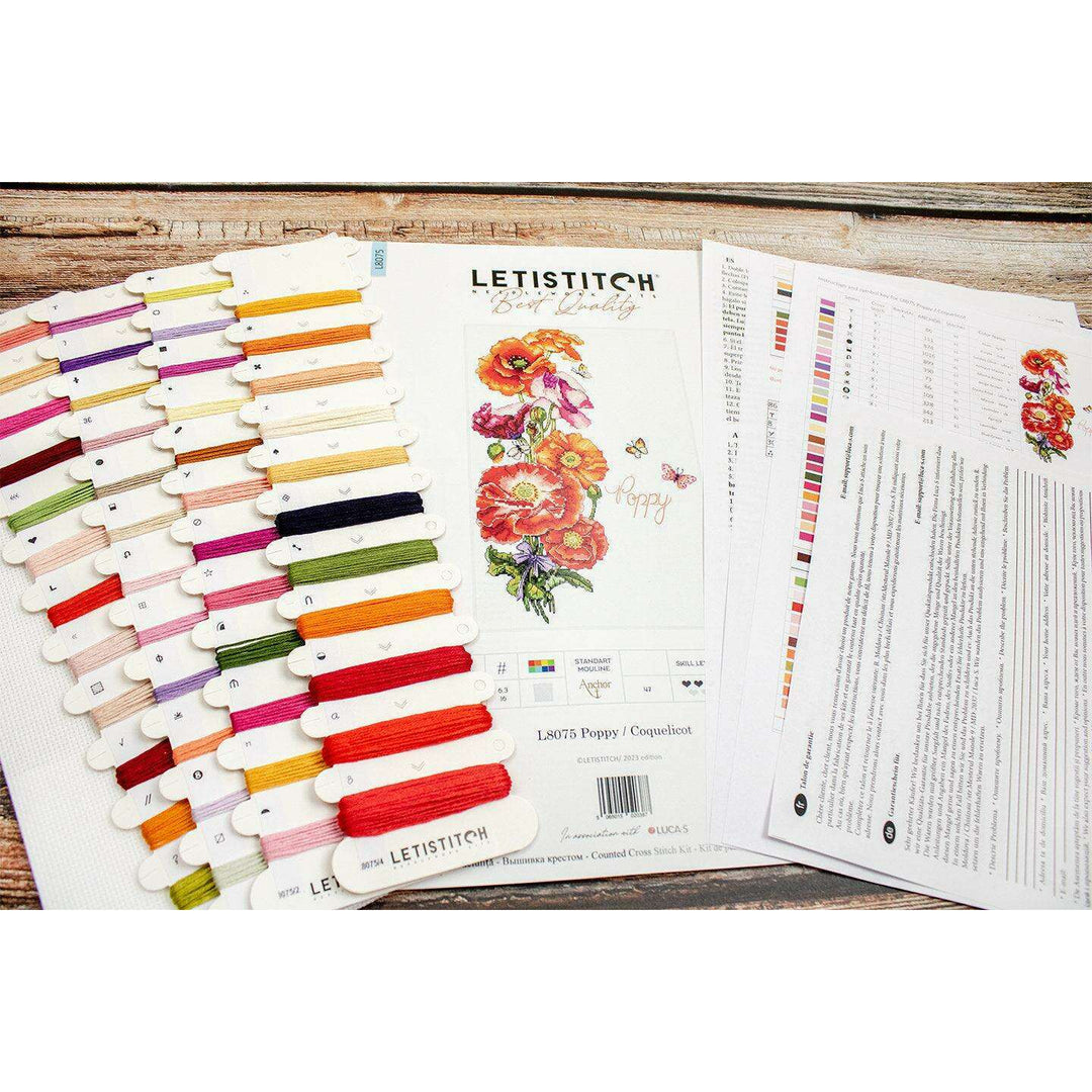 Poppy L8075 Counted Cross Stitch Kit