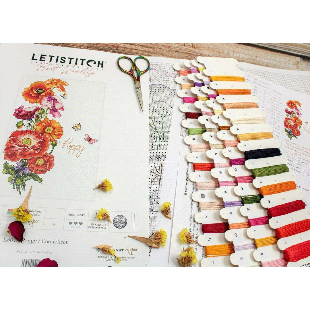 Poppy L8075 Counted Cross Stitch Kit