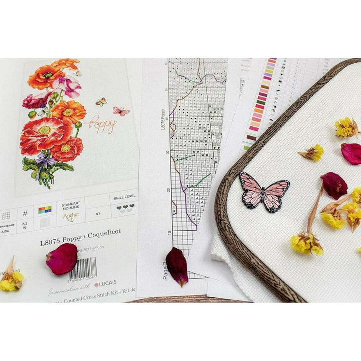 Poppy L8075 Counted Cross Stitch Kit