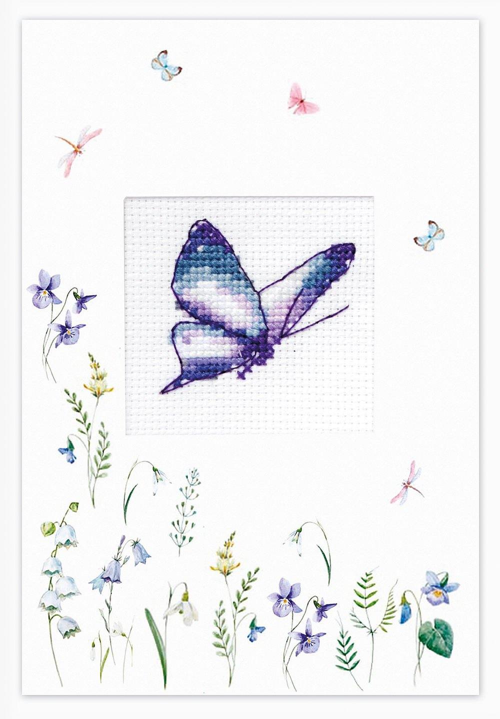 Post Card SP-102L Counted Cross-Stitch Kit