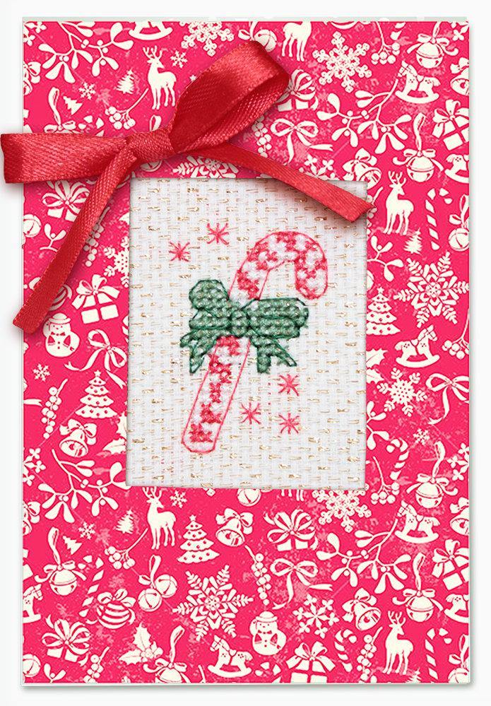 Post Card SP-41L Christmas Card Counted Cross-Stitch Kit
