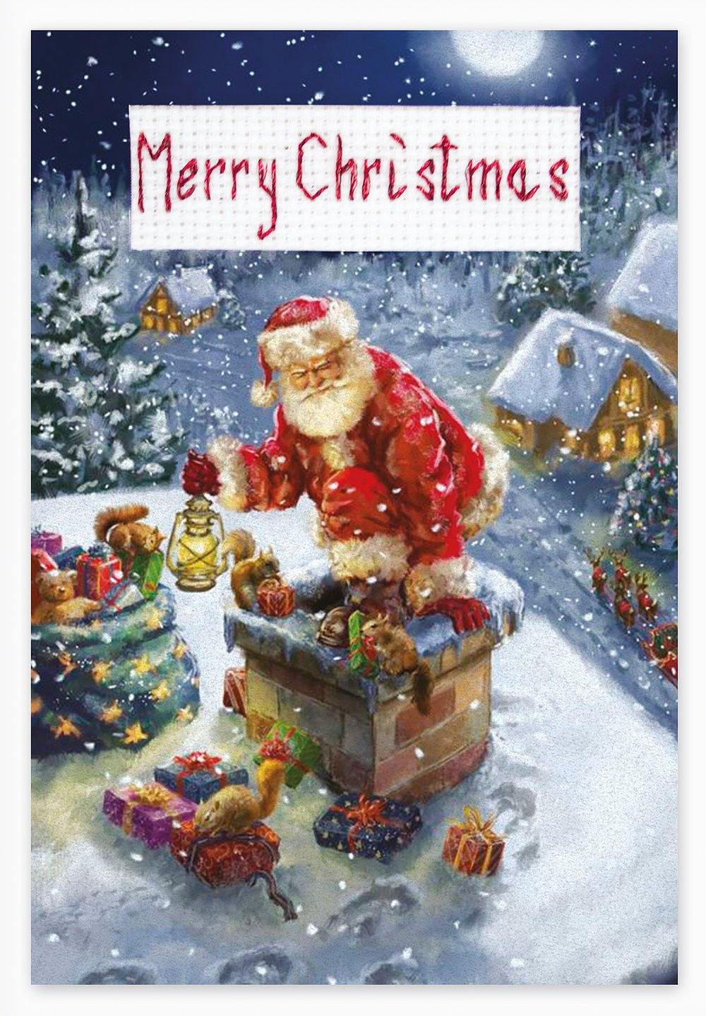 Post Card SP-93L Counted Cross-Stitch Kit