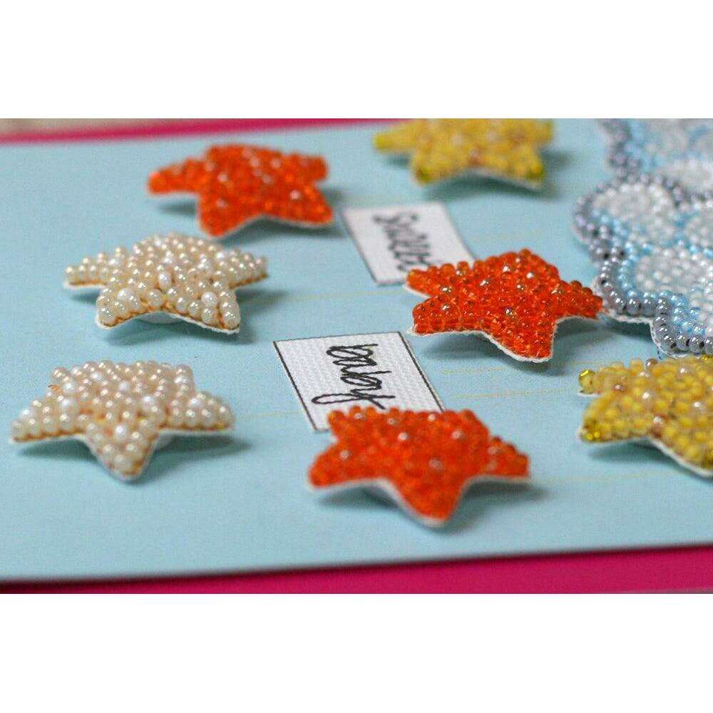 Postcard cross-stitch kit - Among stars and clouds AOO-001