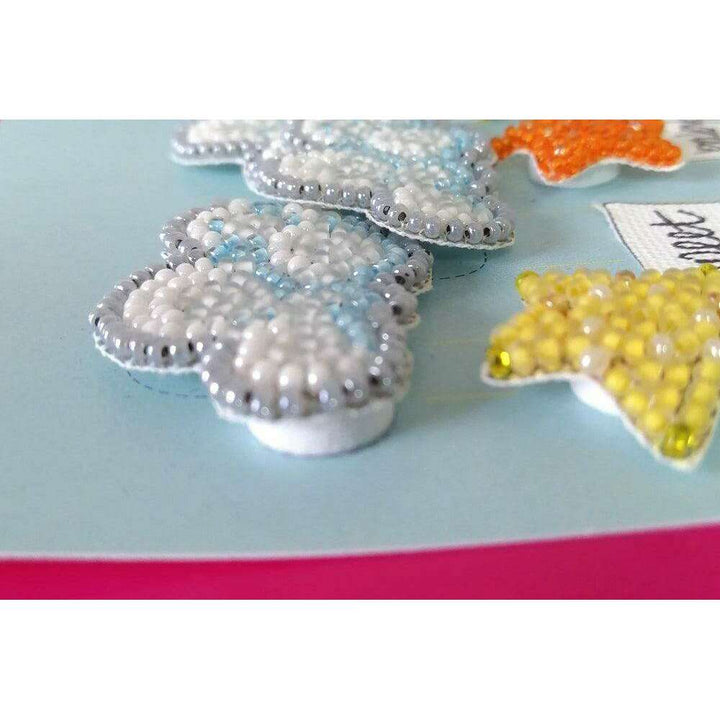 Postcard cross-stitch kit - Among stars and clouds AOO-001