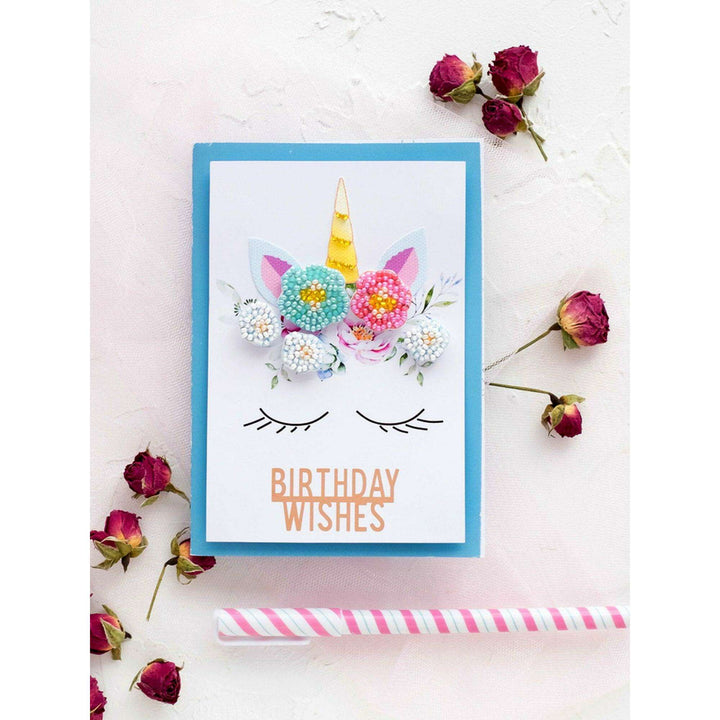 Postcard cross-stitch kit - Believe in miracles! AOO-007