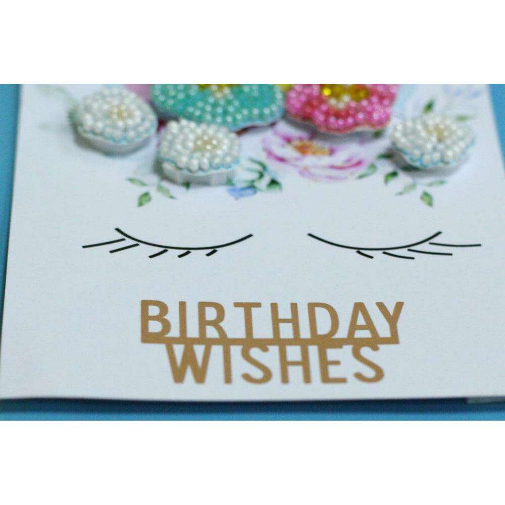 Postcard cross-stitch kit - Believe in miracles! AOO-007
