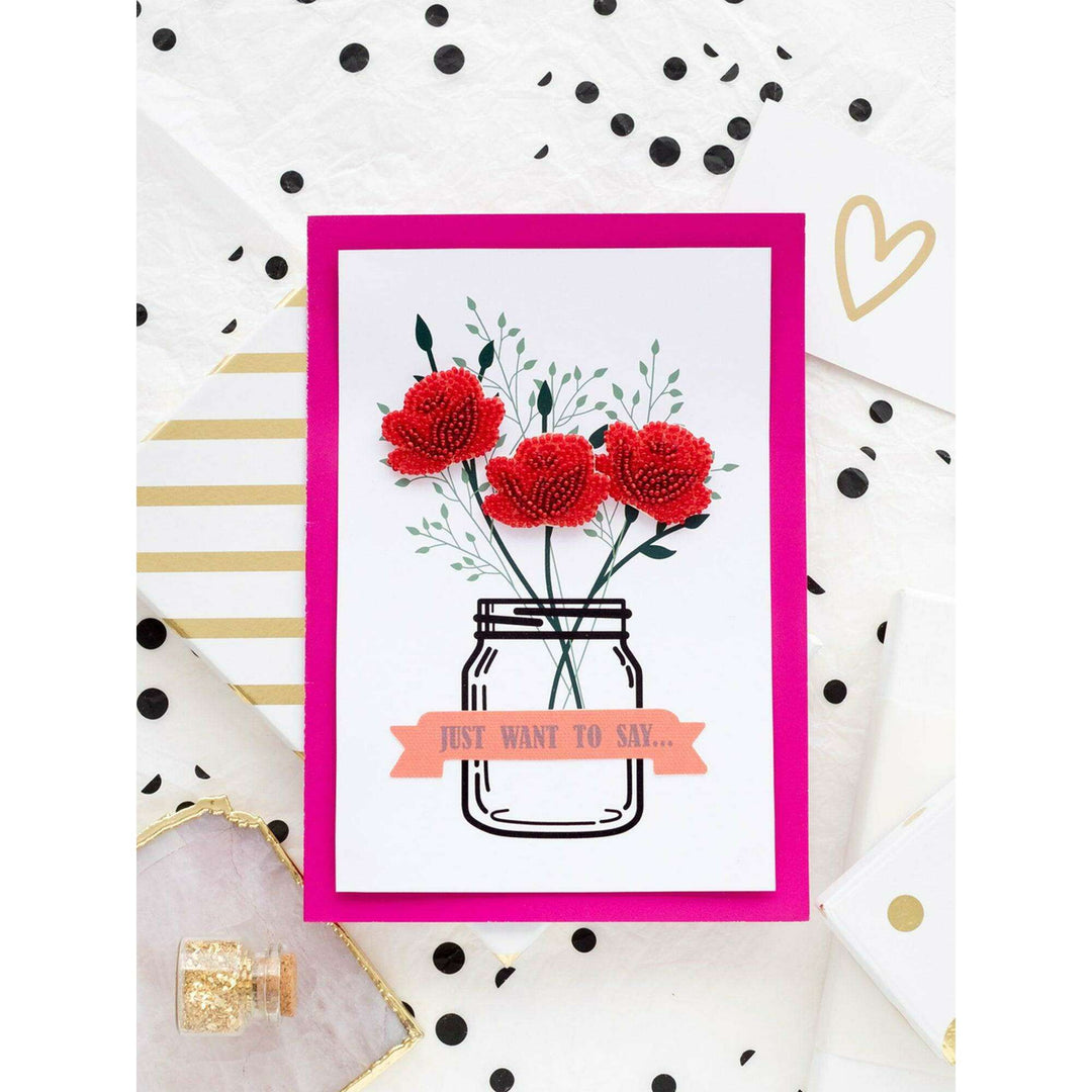 Postcard cross-stitch kit - Happiness in little things AOO-004