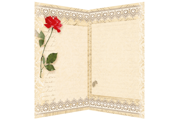 Postcard cross-stitch kit - Snow holiday AO-152