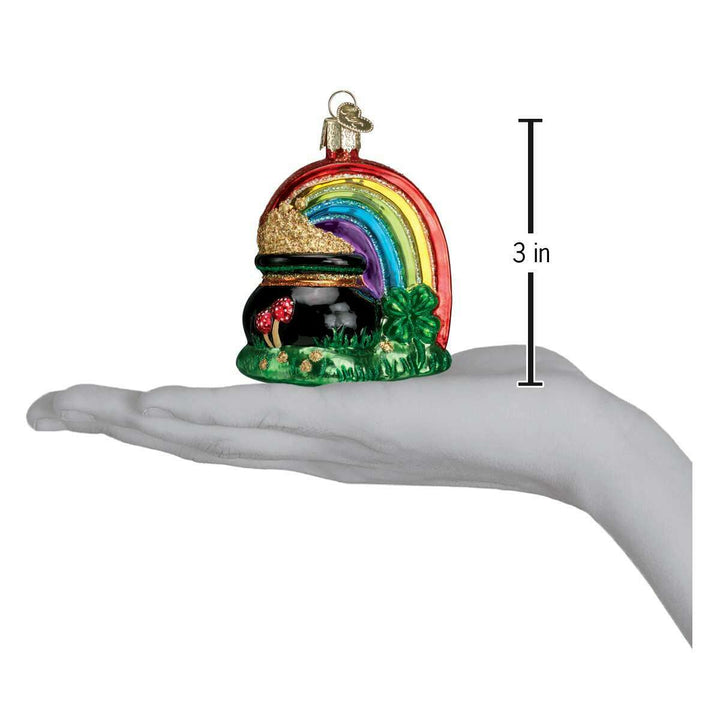 Old World Christmas Pot Of Gold Blown Glass Ornament