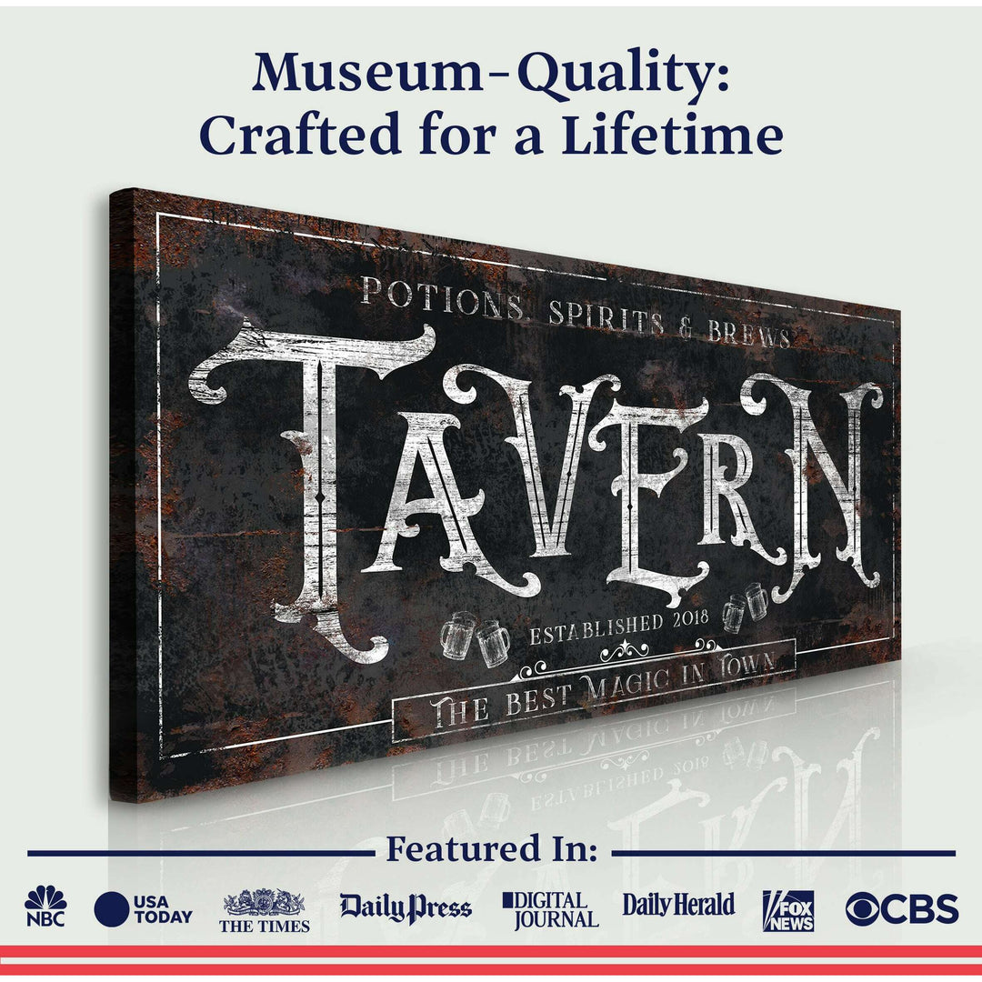 Potions, Spirits & Brews Tavern Halloween Sign II