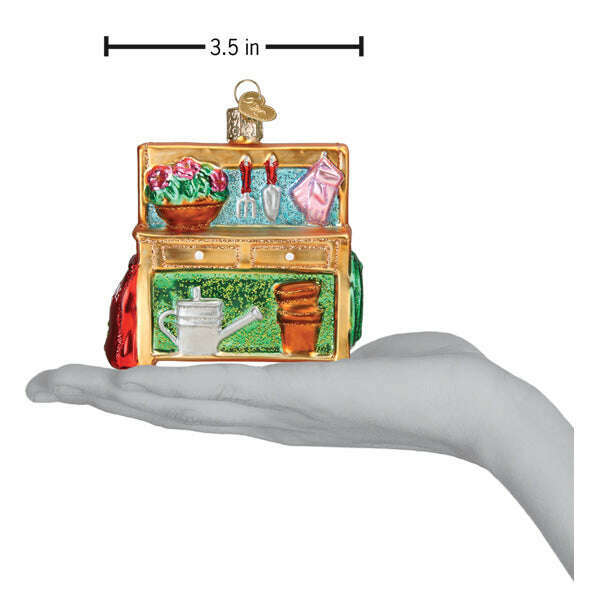 Old World Christmas Potting Bench Blown Glass Ornament