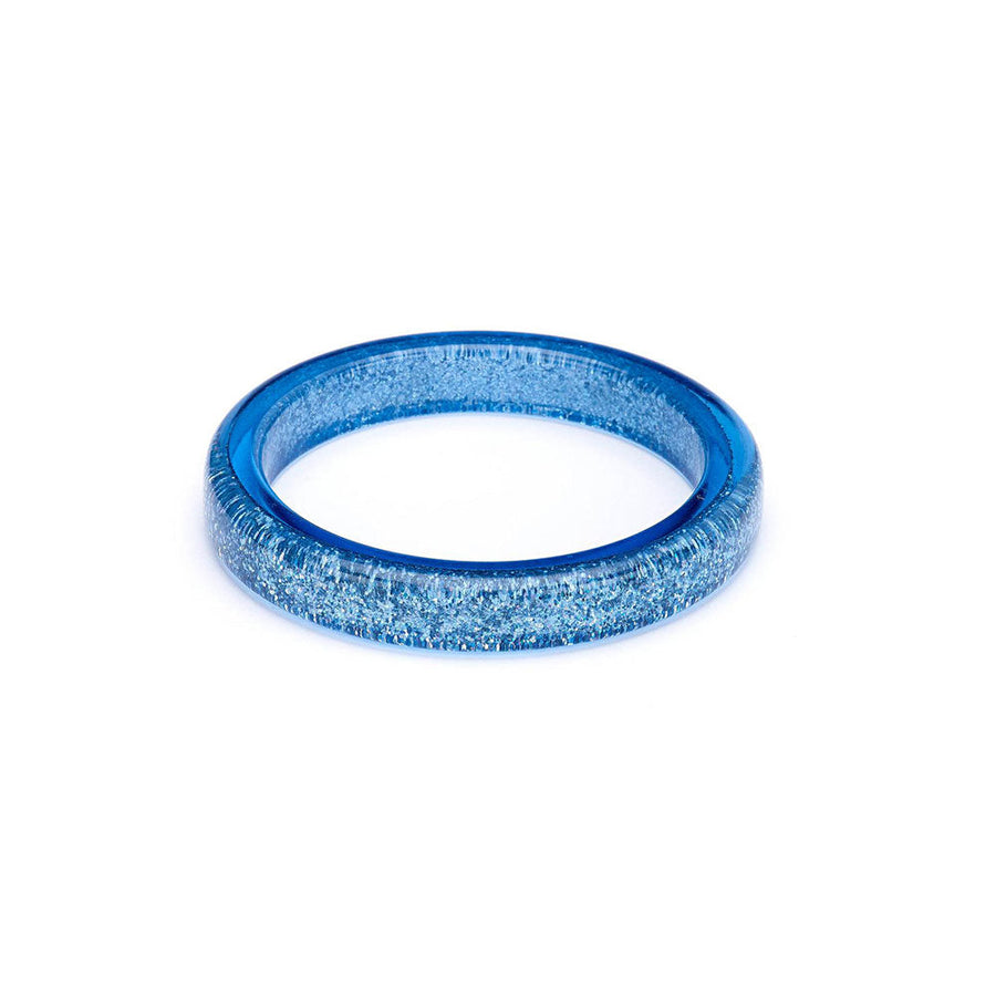 Powder Blue Glitter Bangle by Splendette image