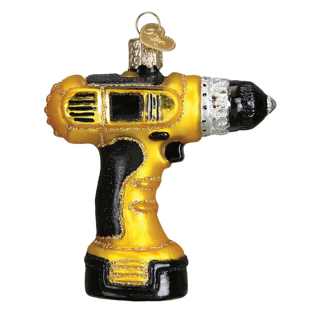 Old World Christmas Power Drill Blown Glass Ornament