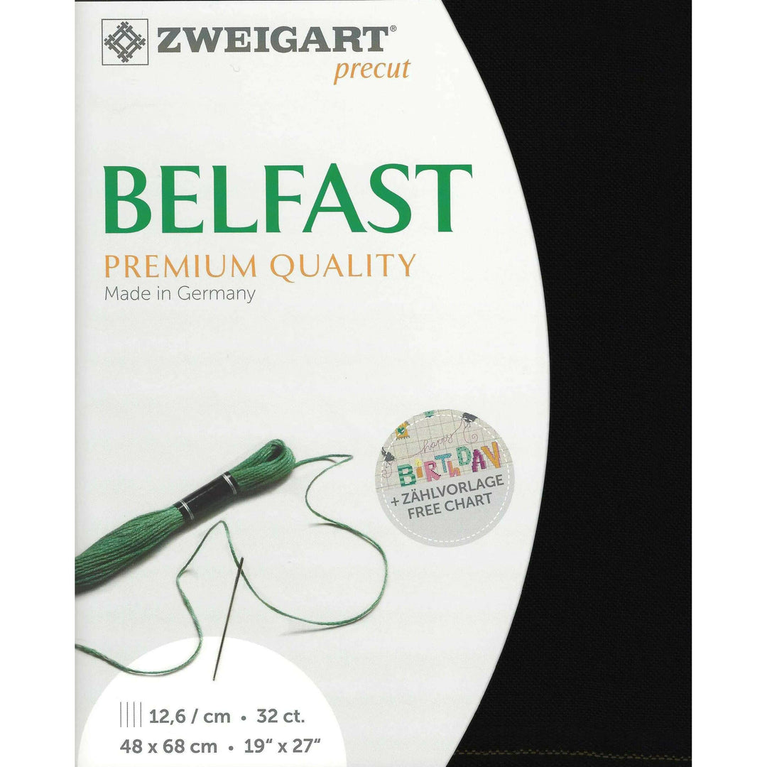 Precut Belfast 32 count Black 3609/720