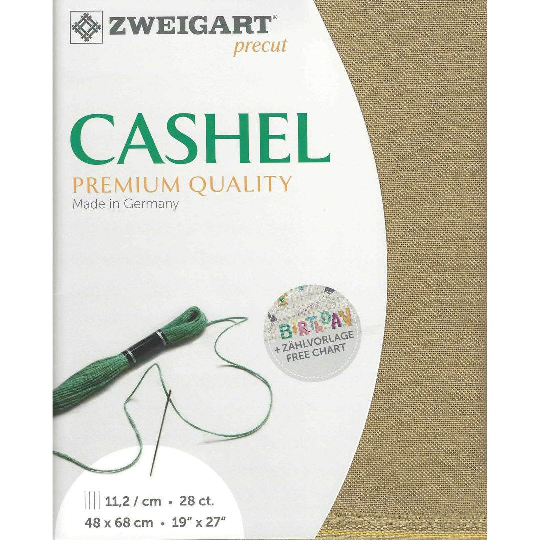 Precut Cashel 28 count Dirty Flax 3281/326