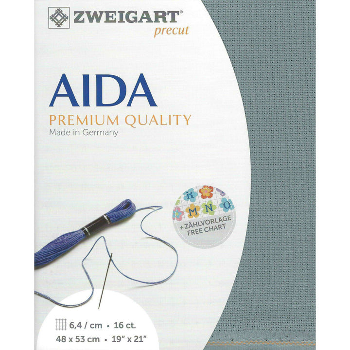 Precut Zweigart Aida 3251/594 Misty Blue
