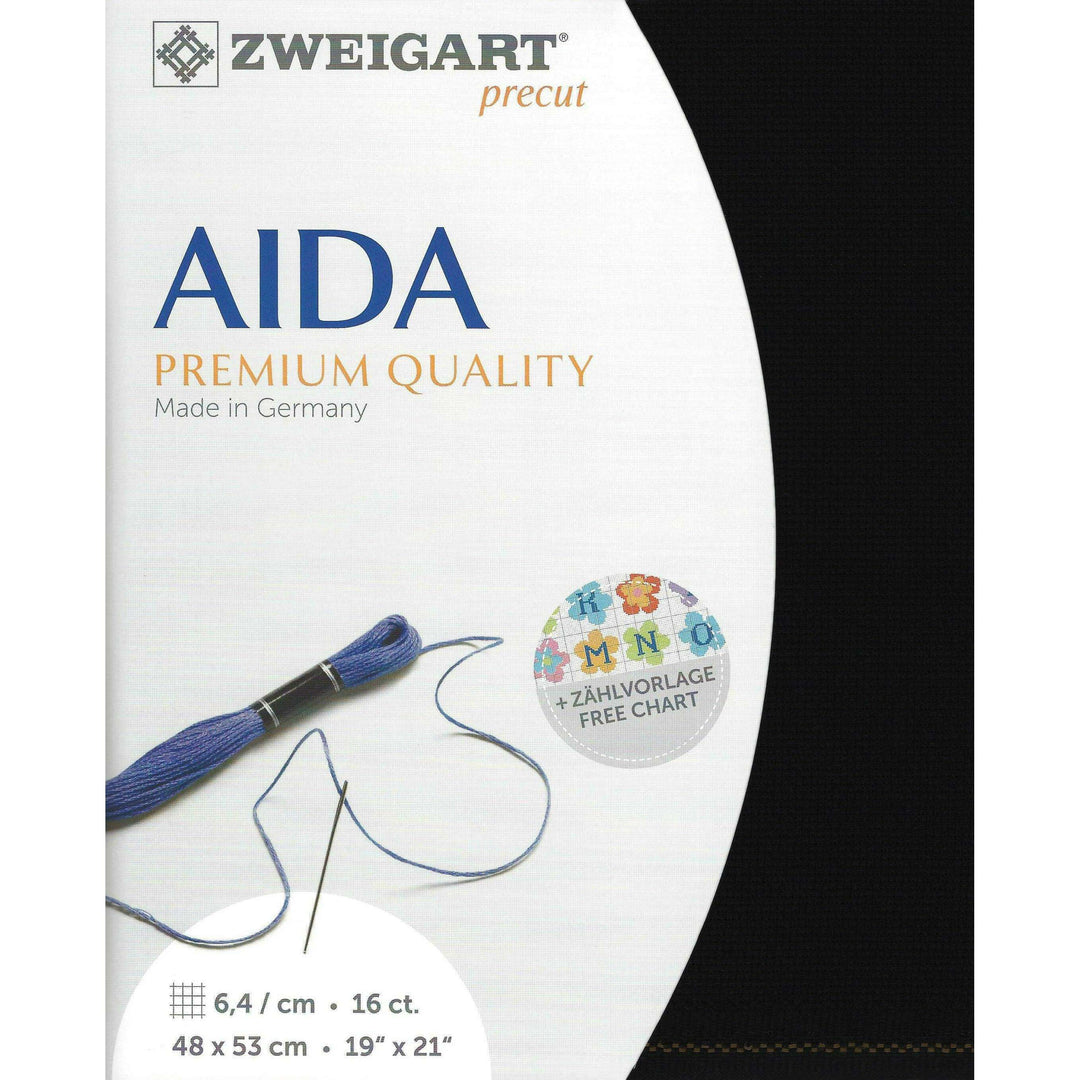 Precut Zweigart Aida 3251/720 Black