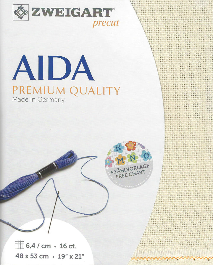 Precut Zweigart Aida 3251/770 Platinum