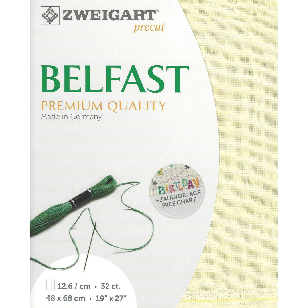 Precut Zweigart Belfast 32 count Sand Vintage 3609/2349
