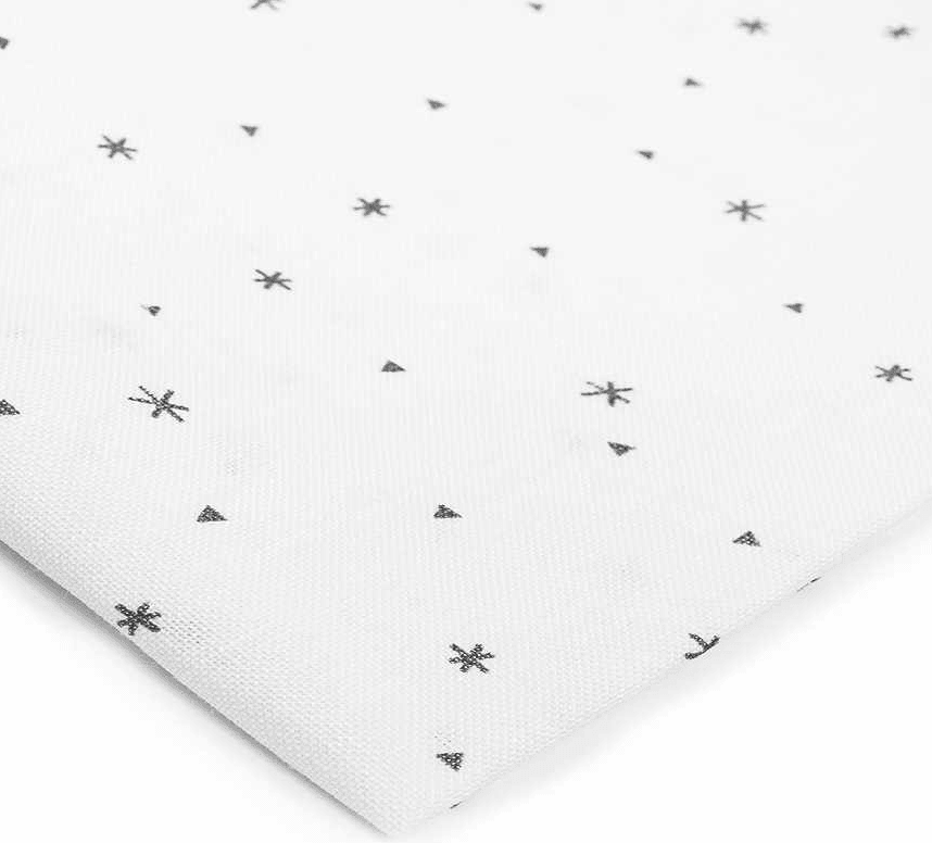 Precut Zweigart Belfast Sparkle 32 count Dark Grey Sparkle on White Linen 3609/1369