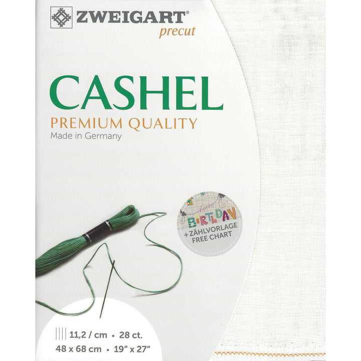 Precut Zweigart Cashel 28 count Antique White 3281/101