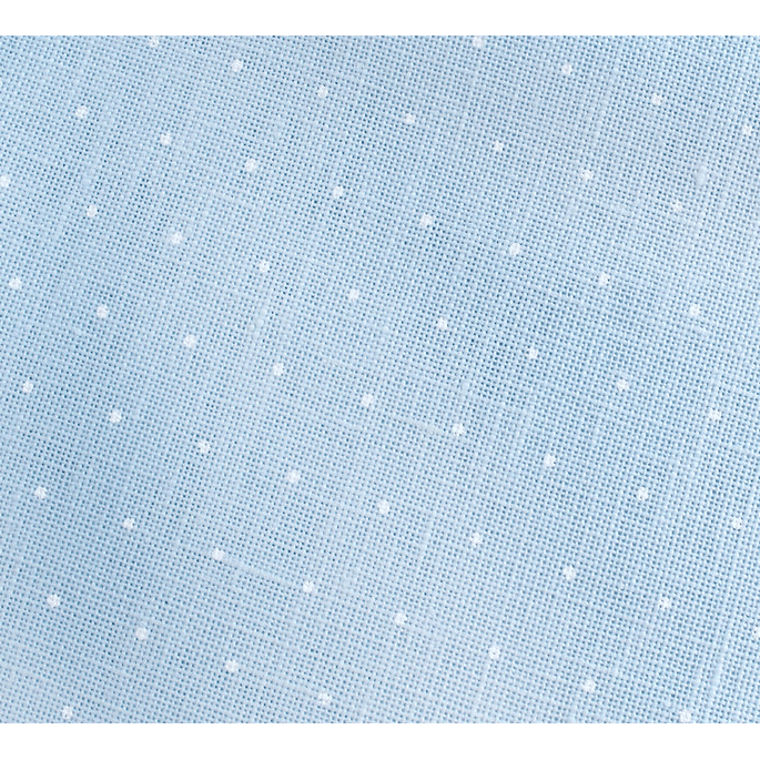 Precut Zweigart Cashel Mini Dots 28 count Blue with White Mini Dots 3281/5469