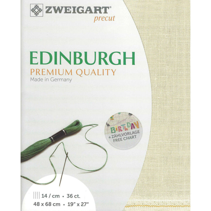 Precut Zweigart Edinburgh 36 count Platinum 3217/770