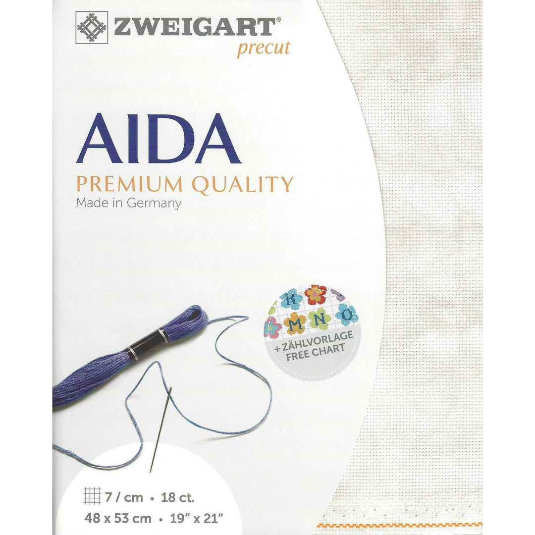 Precut  Zweigart Fein-Aida Vintage 18 count Vintage Dune 3793/1079
