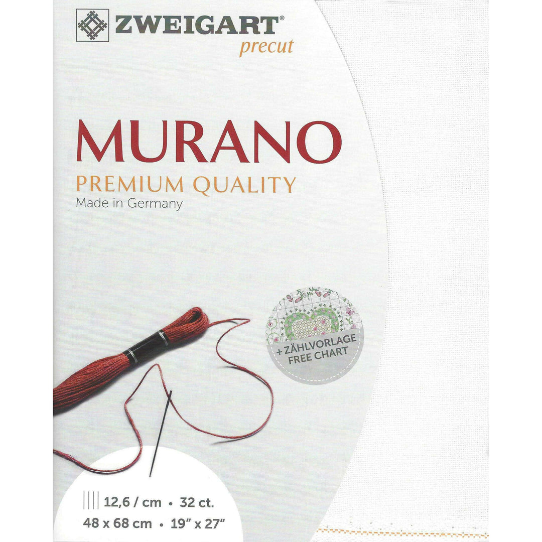 Precut Zweigart Murano 3984/100 White