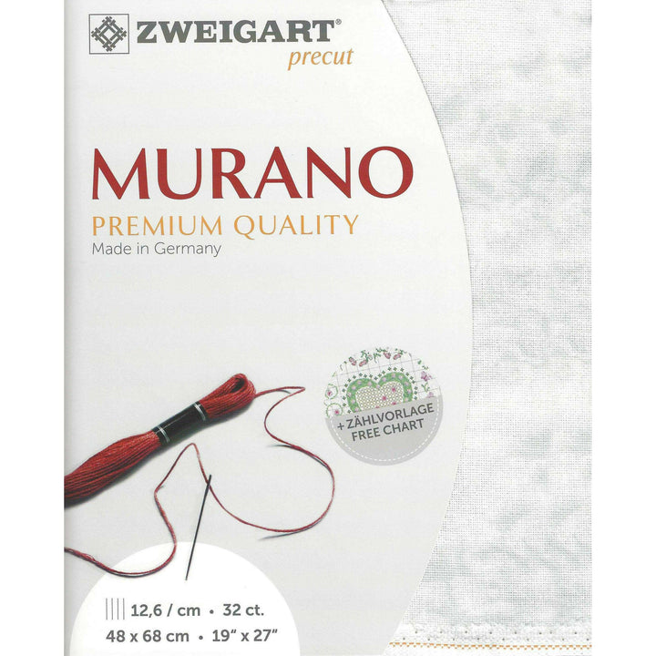 Precut  Zweigart Murano Vintage 32 count Marble/Stormy Clouds 3984/7139