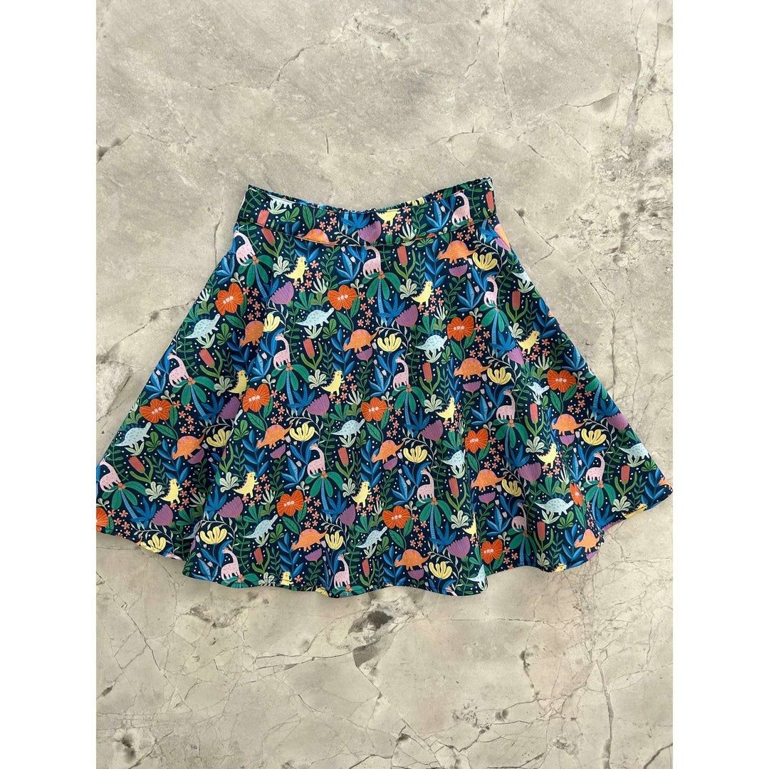 Prehistoric Skater Skirt - 1X only