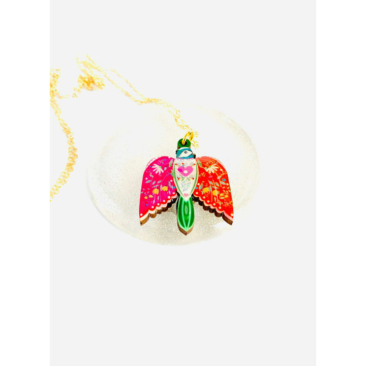 Pretty Bird in Flight Necklace by Rosie Rose Parker