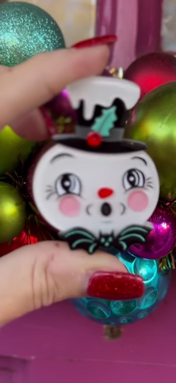 Spooky Frosty Spookmas Mini Brooch by Lipstick & Chrome x Johanna Parker