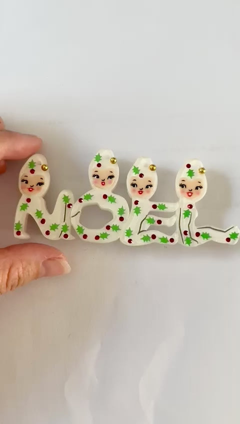 Playful Pixies NOEL Brooch by 50's Vintage Dame x Lipstick & Chrome