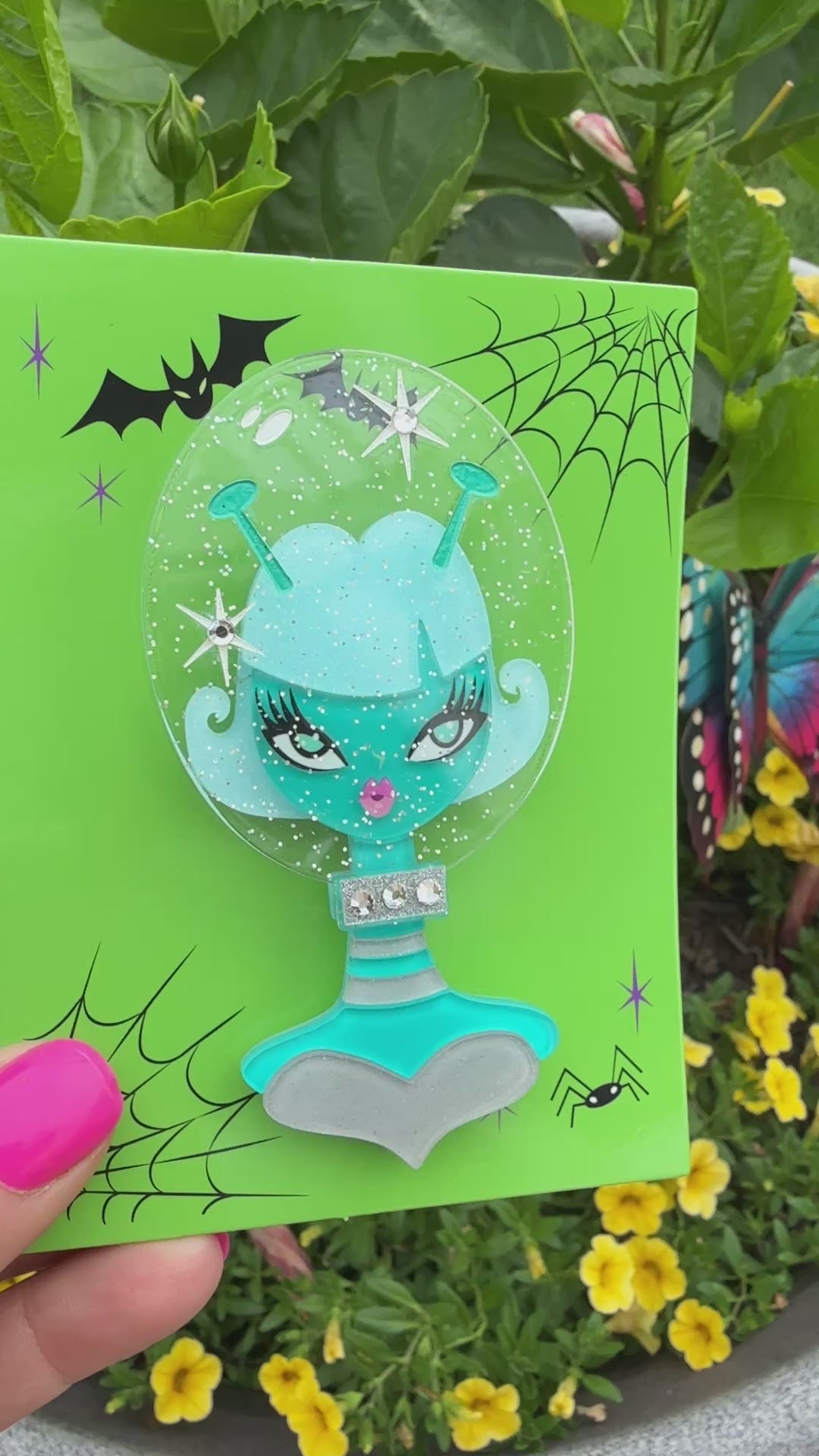 Spooky Doll Squad 5 Piece Brooch Set by Miss Fluff x Lipstick & Chrome