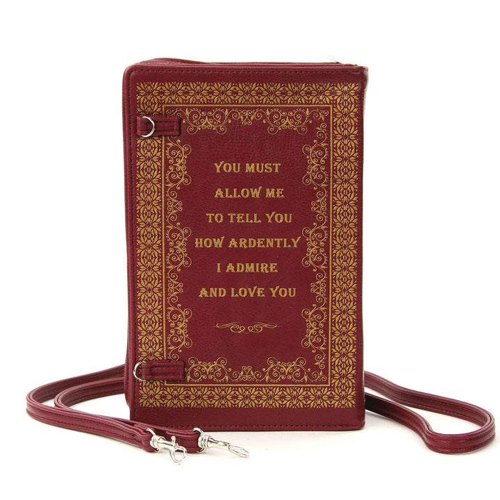 Pride And Prejudice Book Clutch Bag In Vinyl Material by Book Bags