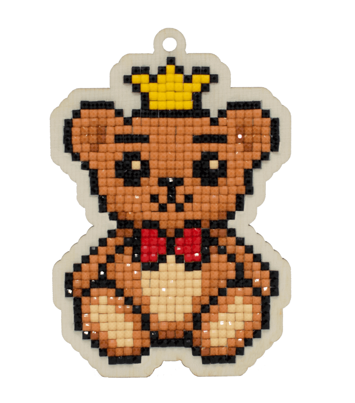Prince Bear CSw436 Diamond Painting on Plywood Kit