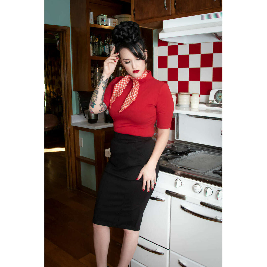 Princess Pencil Skirt - Black