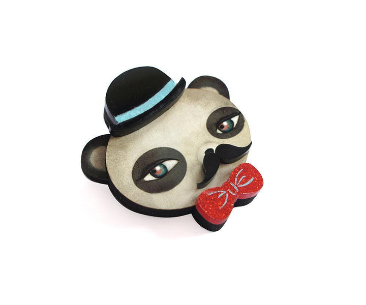 Professor Panda Brooch by Laliblue - Quirks!